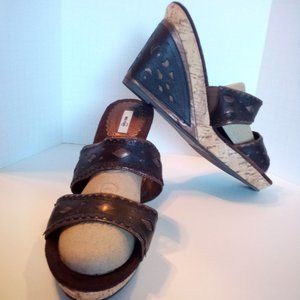 Metro 7 Womens Wedge Sandals Size 10